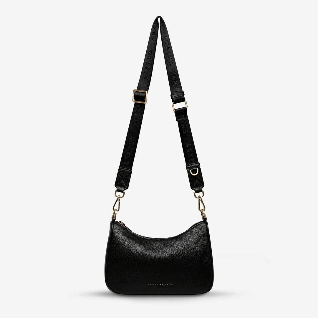 Status Anxiety Look Both Ways Bag- Black/Brushed Gold