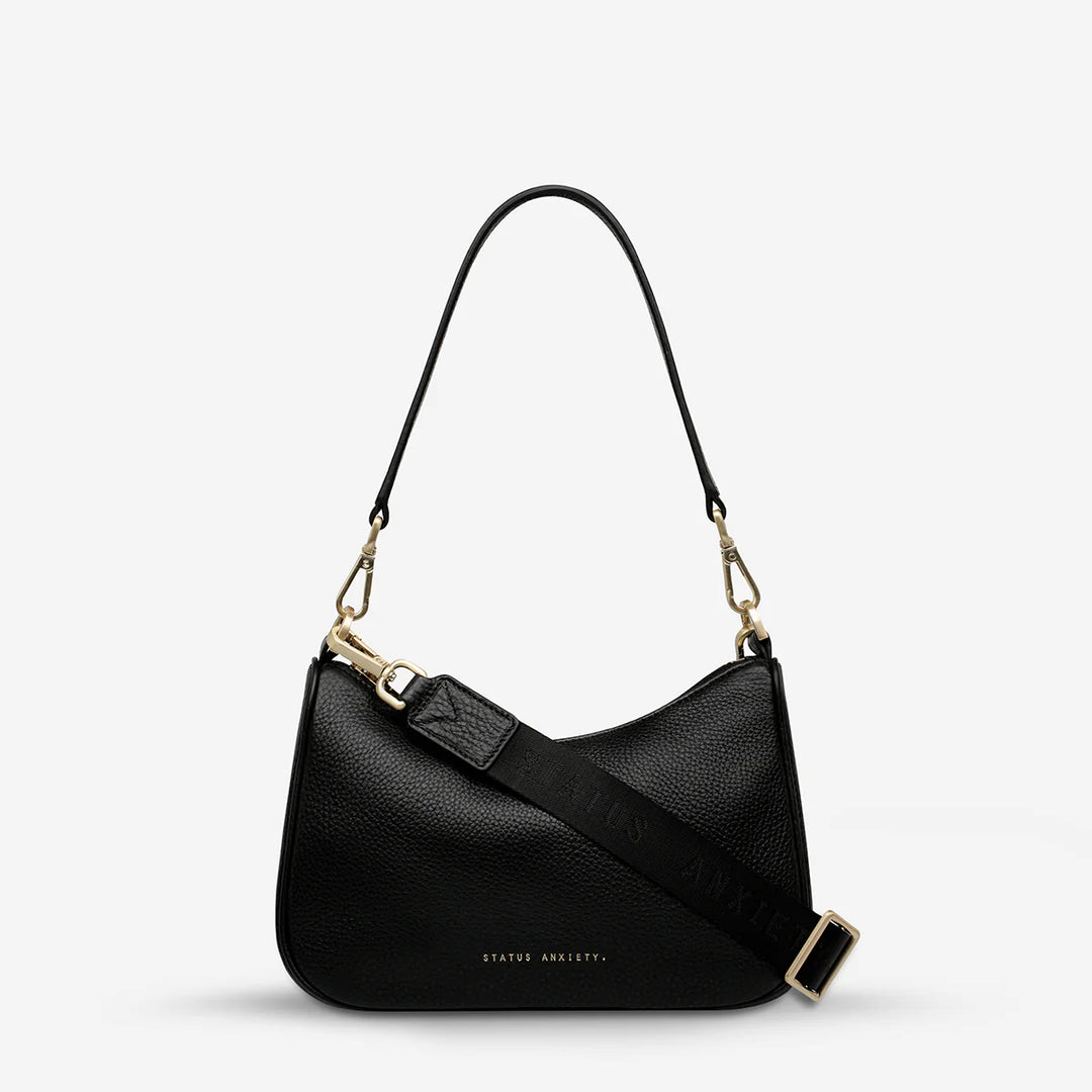 Status Anxiety Look Both Ways Bag- Black/Brushed Gold