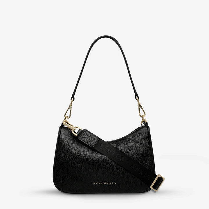 Status Anxiety Look Both Ways Bag- Black/Brushed Gold