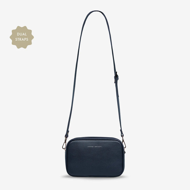 Status Anxiety Crossbody Plunder Bag Dual Strap - Midnight Blue