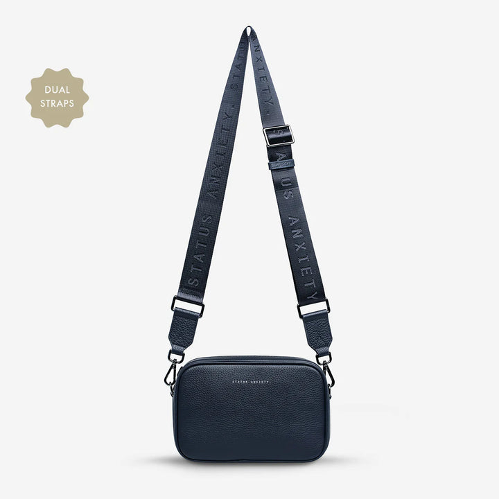 Status Anxiety Crossbody Plunder Bag Dual Strap - Midnight Blue