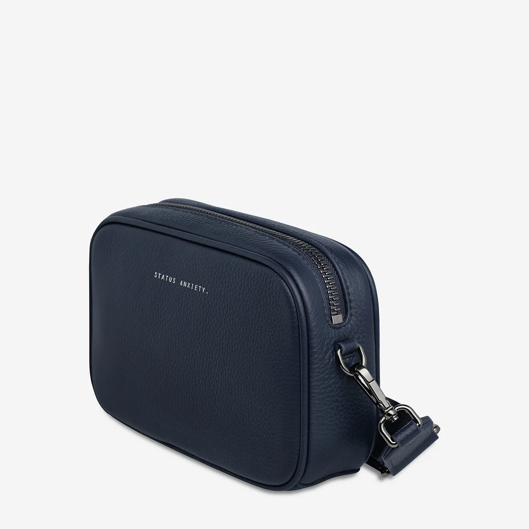 Status Anxiety Crossbody Plunder Bag Dual Strap - Midnight Blue