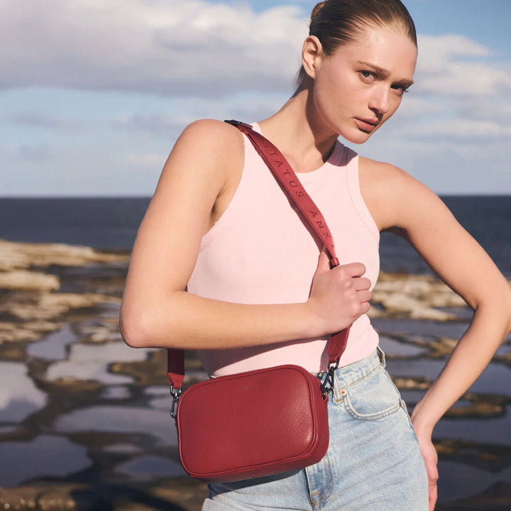 Status Anxiety Crossbody Plunder Bag with Webbed Strap - Rogue