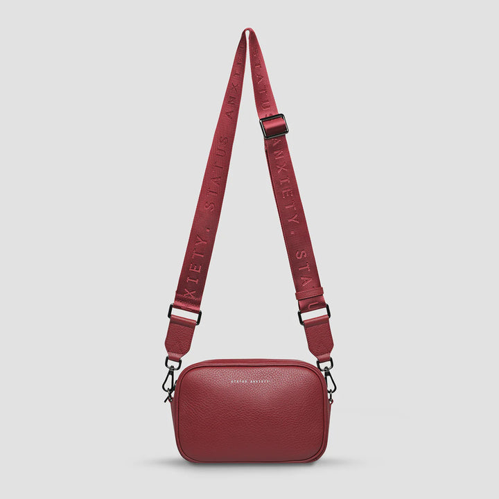 Status Anxiety Crossbody Plunder Bag with Webbed Strap - Rogue