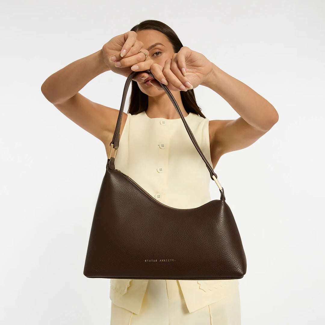 Status Anxiety Reverie Bag-Cocoa Brushed Gold