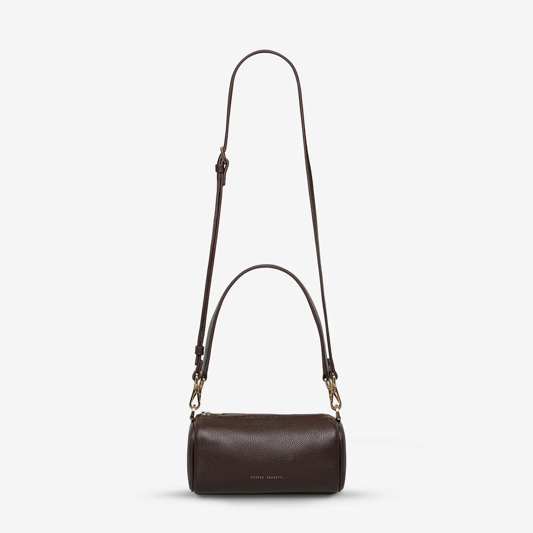 Status Anxiety Sunblind Bag - Cocoa/Brushed Gold