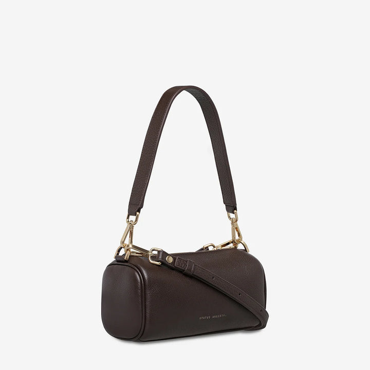 Status Anxiety Sunblind Bag - Cocoa/Brushed Gold
