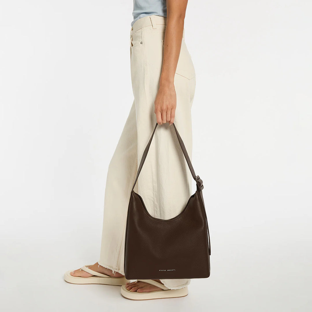 Status Anxiety Take You Higher Handbag - Cocoa