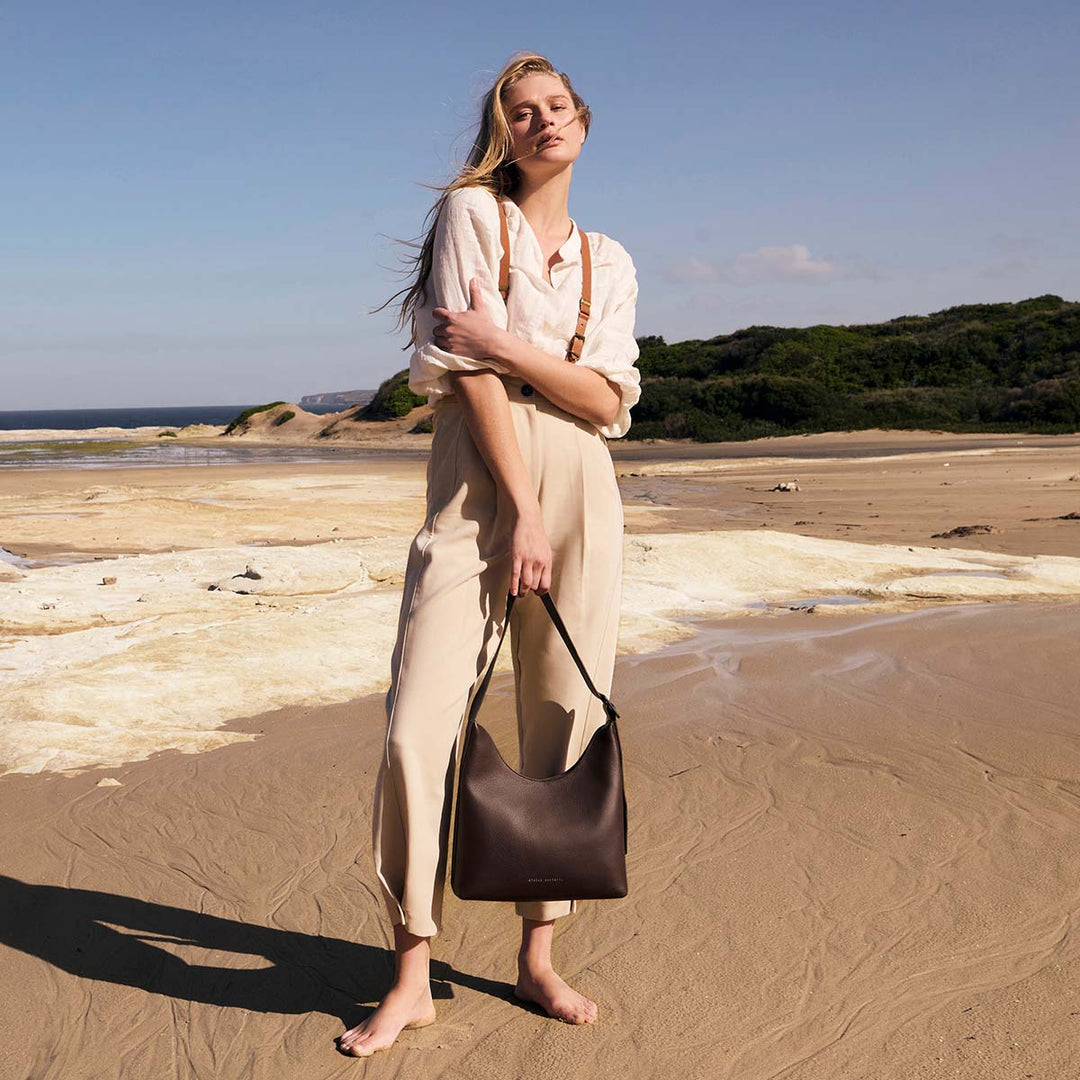 Status Anxiety Take You Higher Handbag - Cocoa