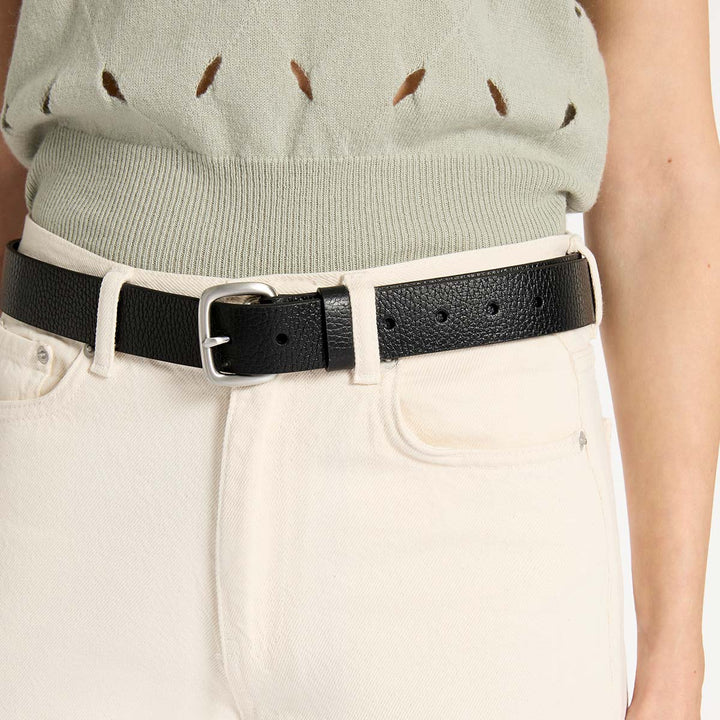 Status Anxiety Ease Up Belt - Black/Silver