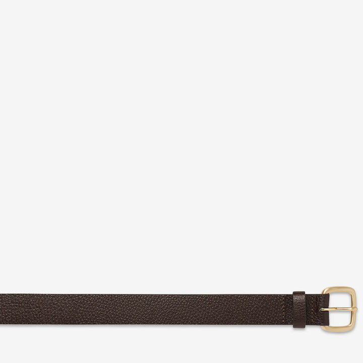 Status Anxiety Ease Up Belt - Choc/Gold