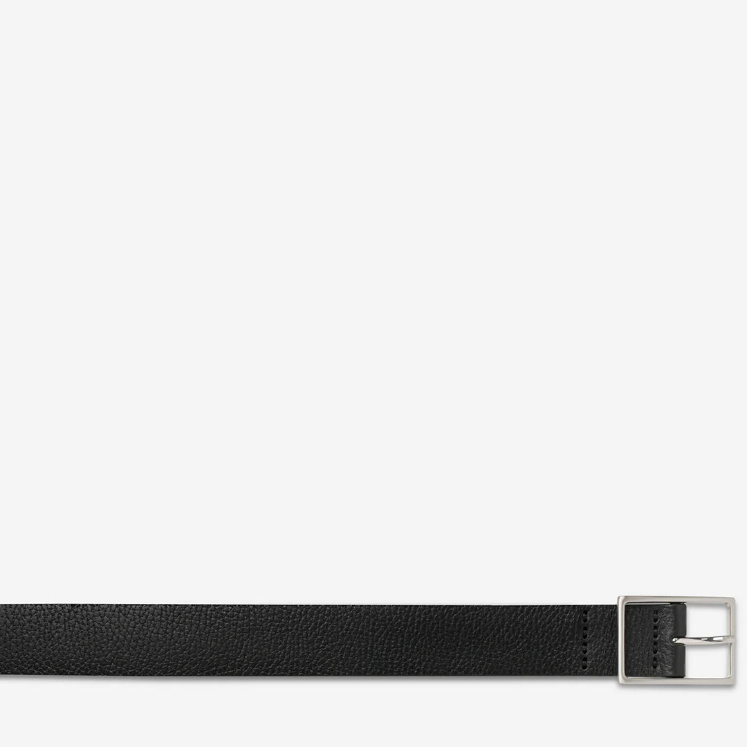 Status Anxiety Gettng Real Belt - Black/Silver