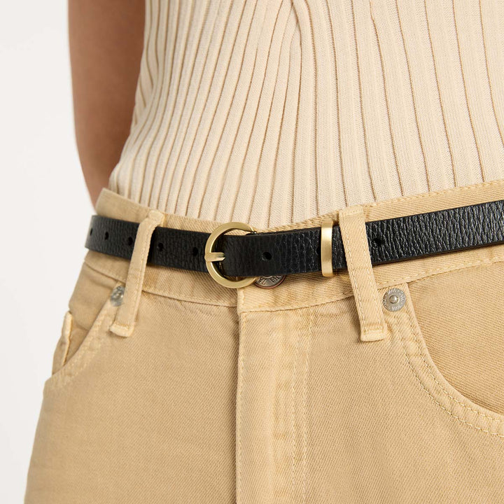 Status Anxiety Happens All The Time Belt - Black/Gold