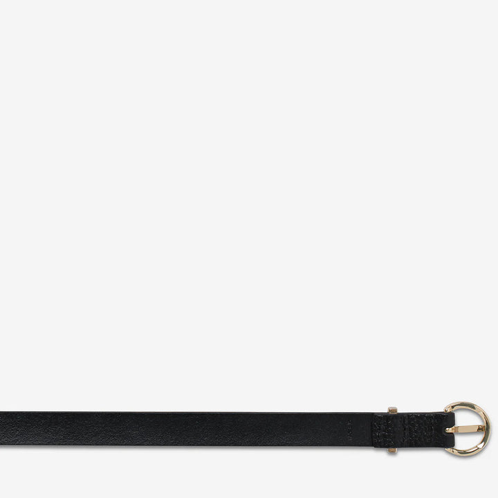 Status Anxiety Happens All The Time Belt - Black/Gold