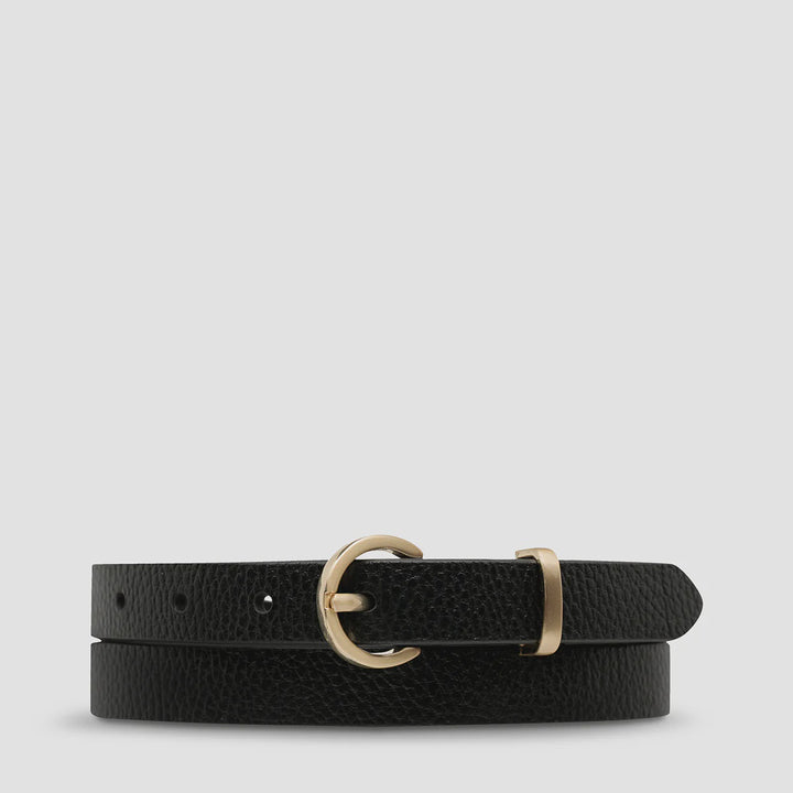 Status Anxiety Happens All The Time Belt - Black/Gold