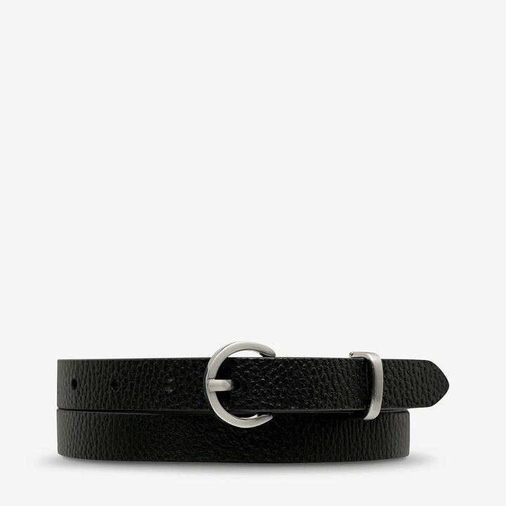 Status Anxiety Happens All The Time Belt - Black/Silver