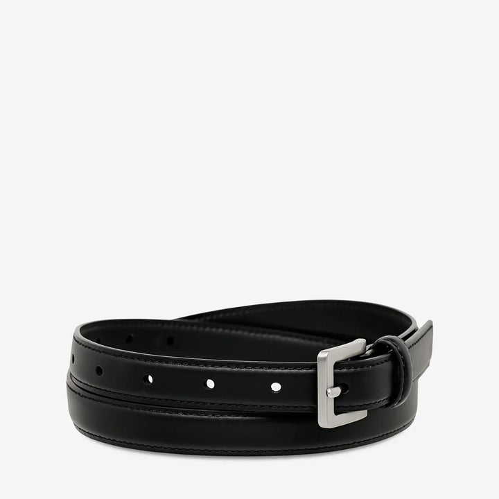 Status Anxiety In Your Eyes Belt - Black/Silver