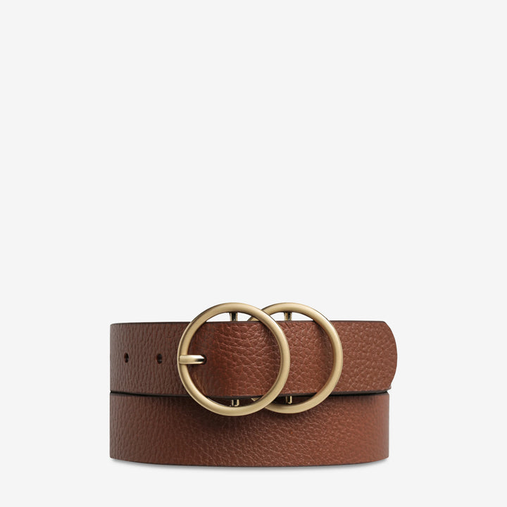 Status Anxiety Mislaid Belt - Tan/Gold