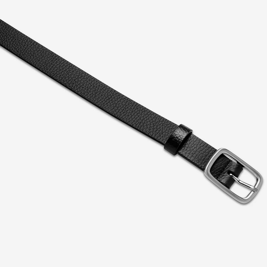 Status Anxiety Nobody's Fault Belt - Black/Silver