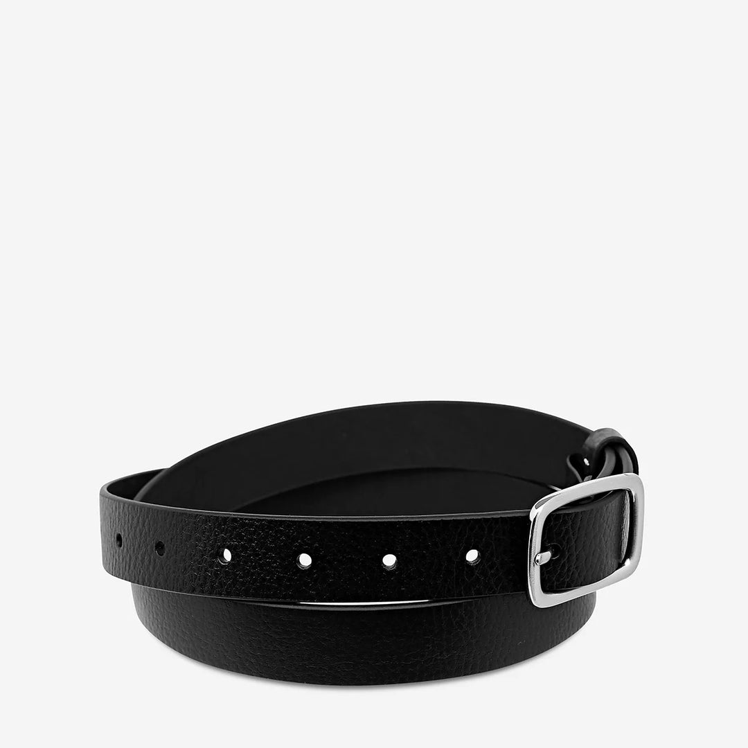 Status Anxiety Nobody's Fault Belt - Black/Silver