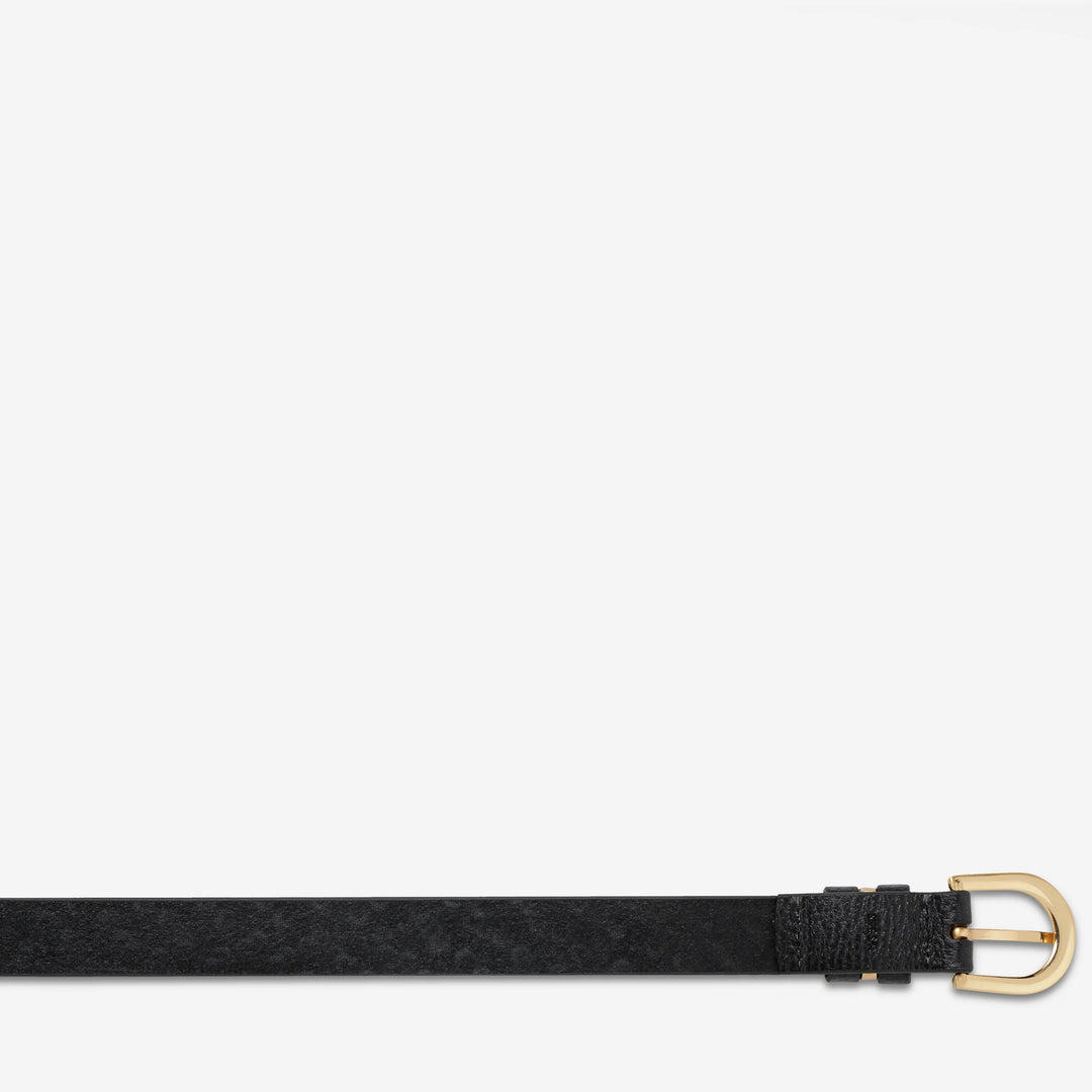 Status Anxiety Over And Over Belt - Black/Gold