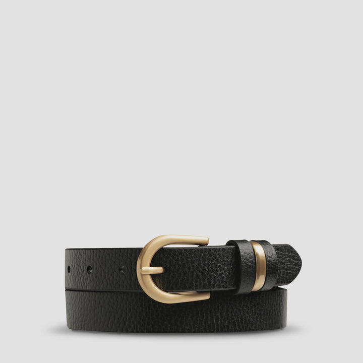 Status Anxiety Over And Over Belt - Black/Gold