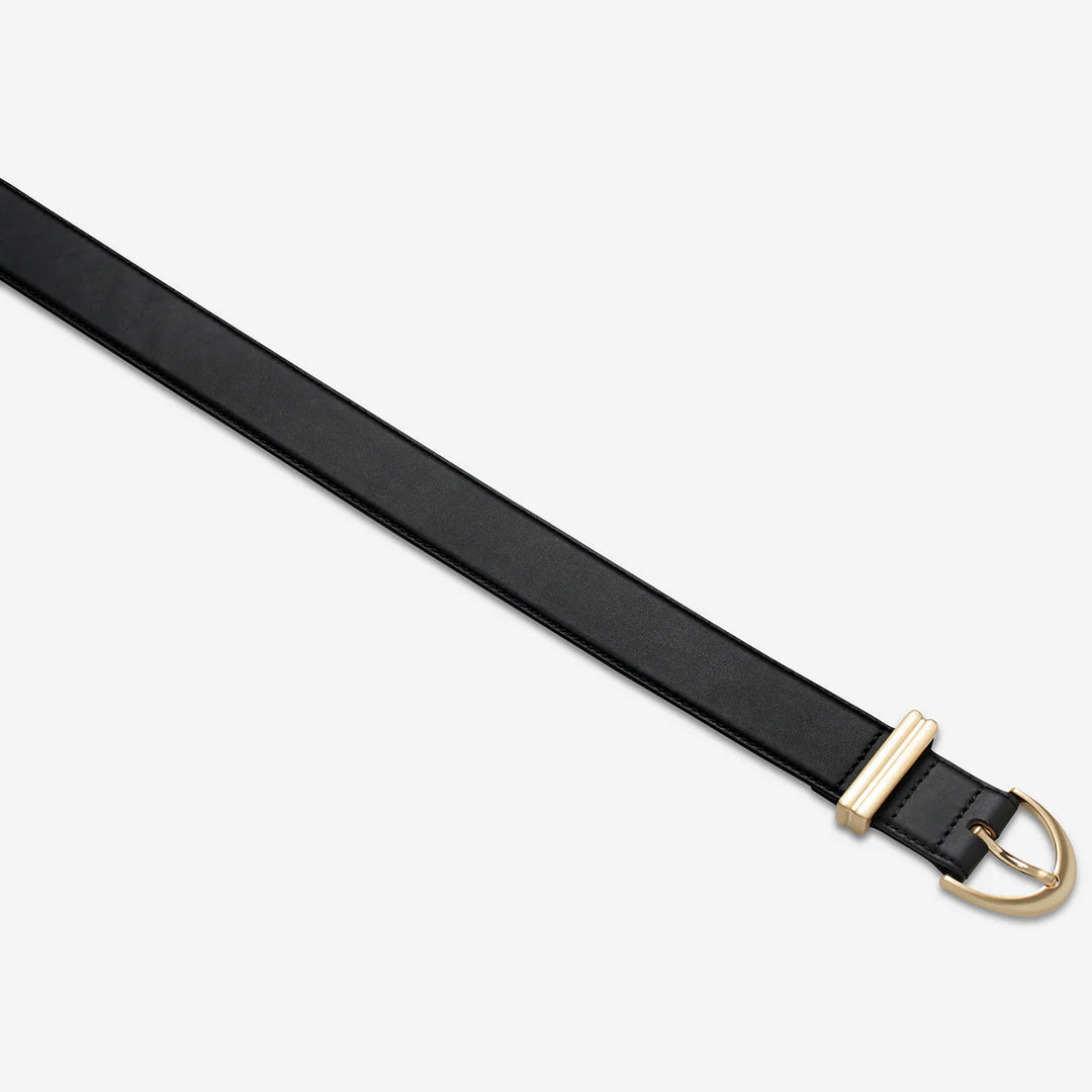 Status Anxiety Under Your Spell Belt- Black Nappa/Gold