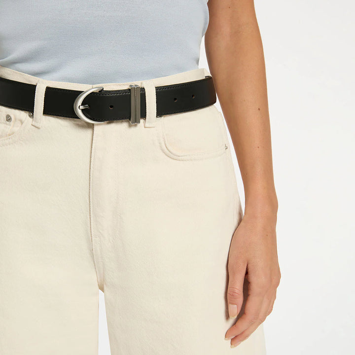 Status Anxiety Under Your Spell Belt - Black Nappa/Silver