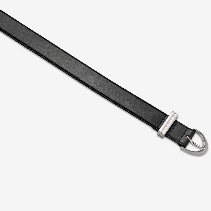Status Anxiety Under Your Spell Belt - Black Nappa/Silver