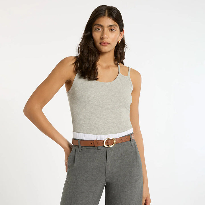 Status Anxiety Nocturne Leather Belt - Tan/Gold