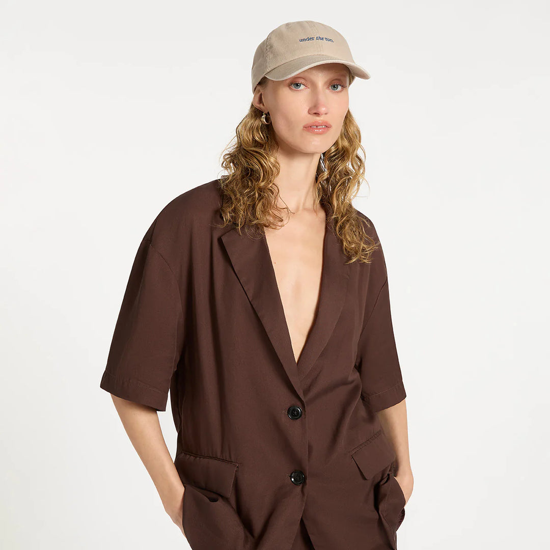 Status Anxiety Under The Sun Logo Cap - Mushroom