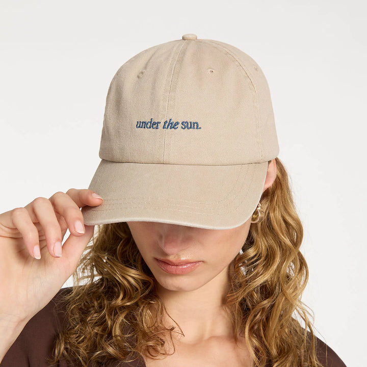 Status Anxiety Under The Sun Logo Cap - Mushroom