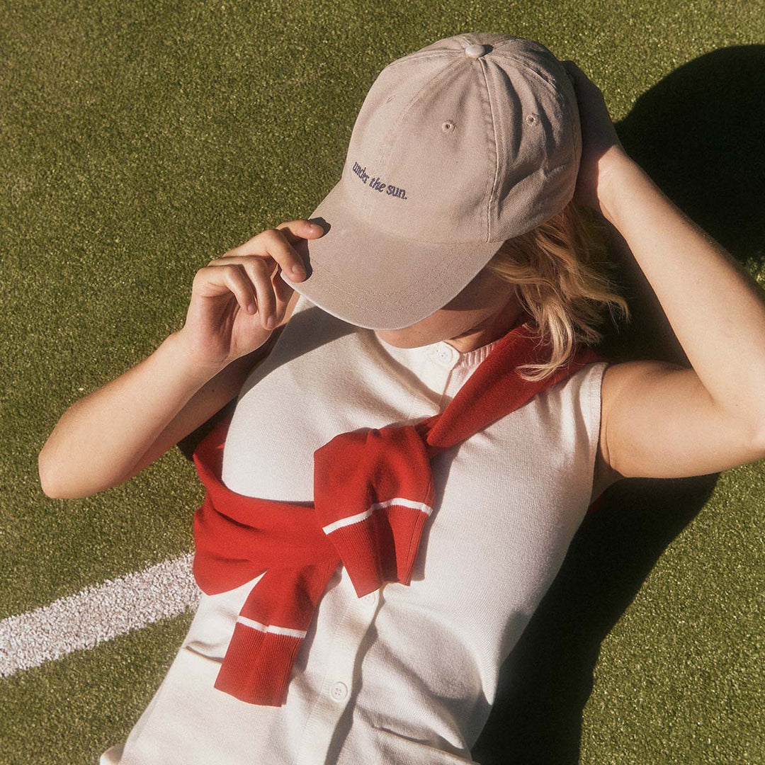 Status Anxiety Under The Sun Logo Cap - Mushroom