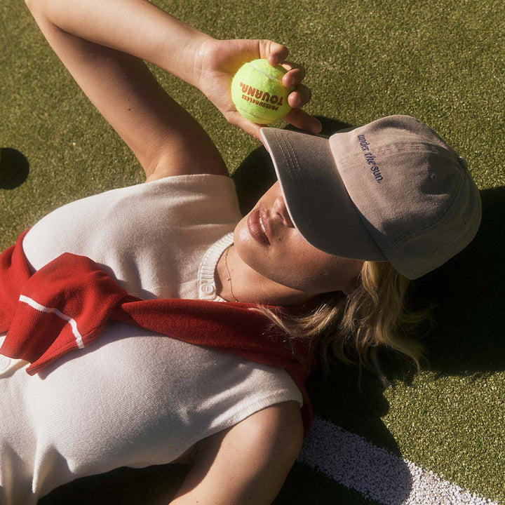 Status Anxiety Under The Sun Logo Cap - Mushroom