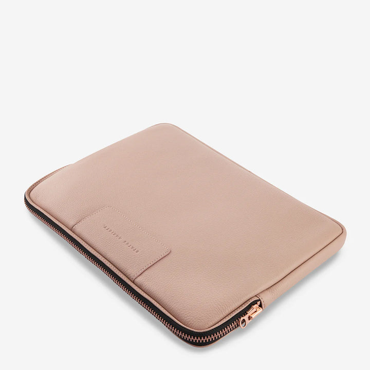Status Anxiety Before I Leave Laptop Case- Dusty Pink