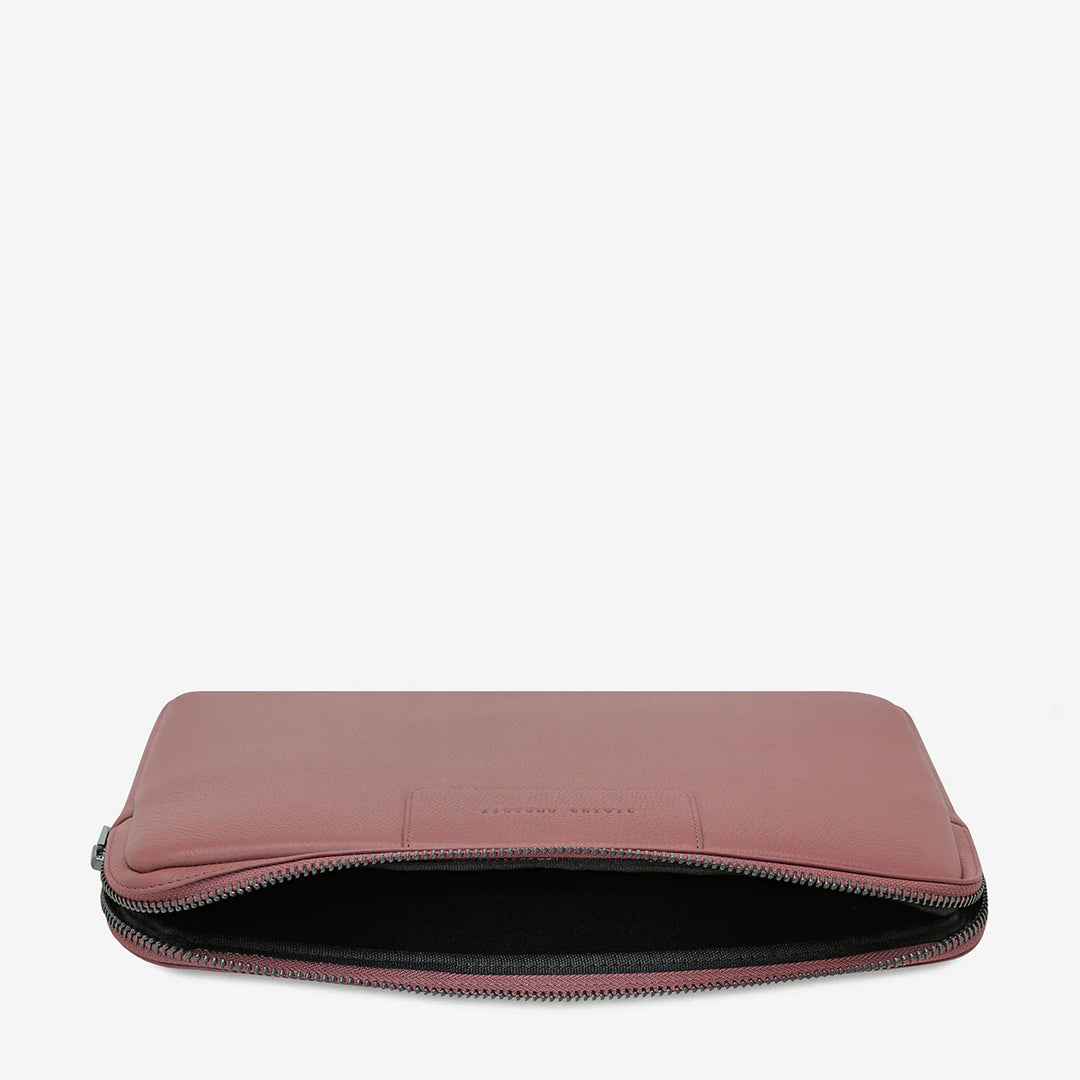 Status Anxiety Before I Leave Laptop Case- Dusty Rose