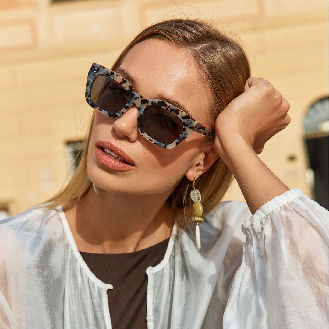 Status Anxiety Antagonist Sunglasses - White Tort