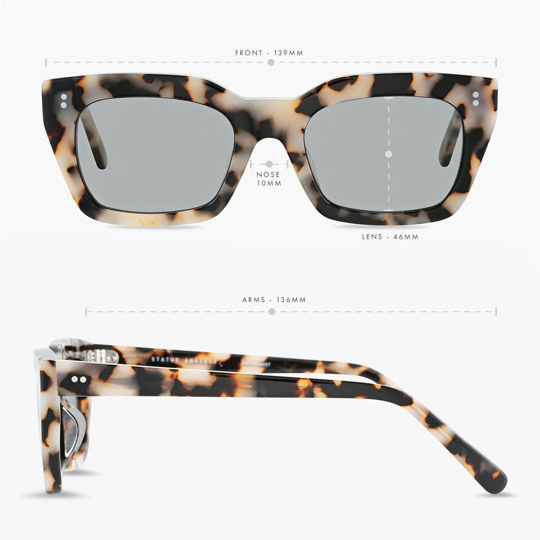 Status Anxiety Antagonist Sunglasses - White Tort