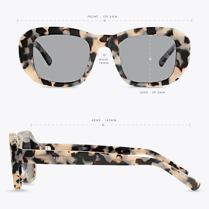 Status Anxiety Cascade Sunglasses - White Tort