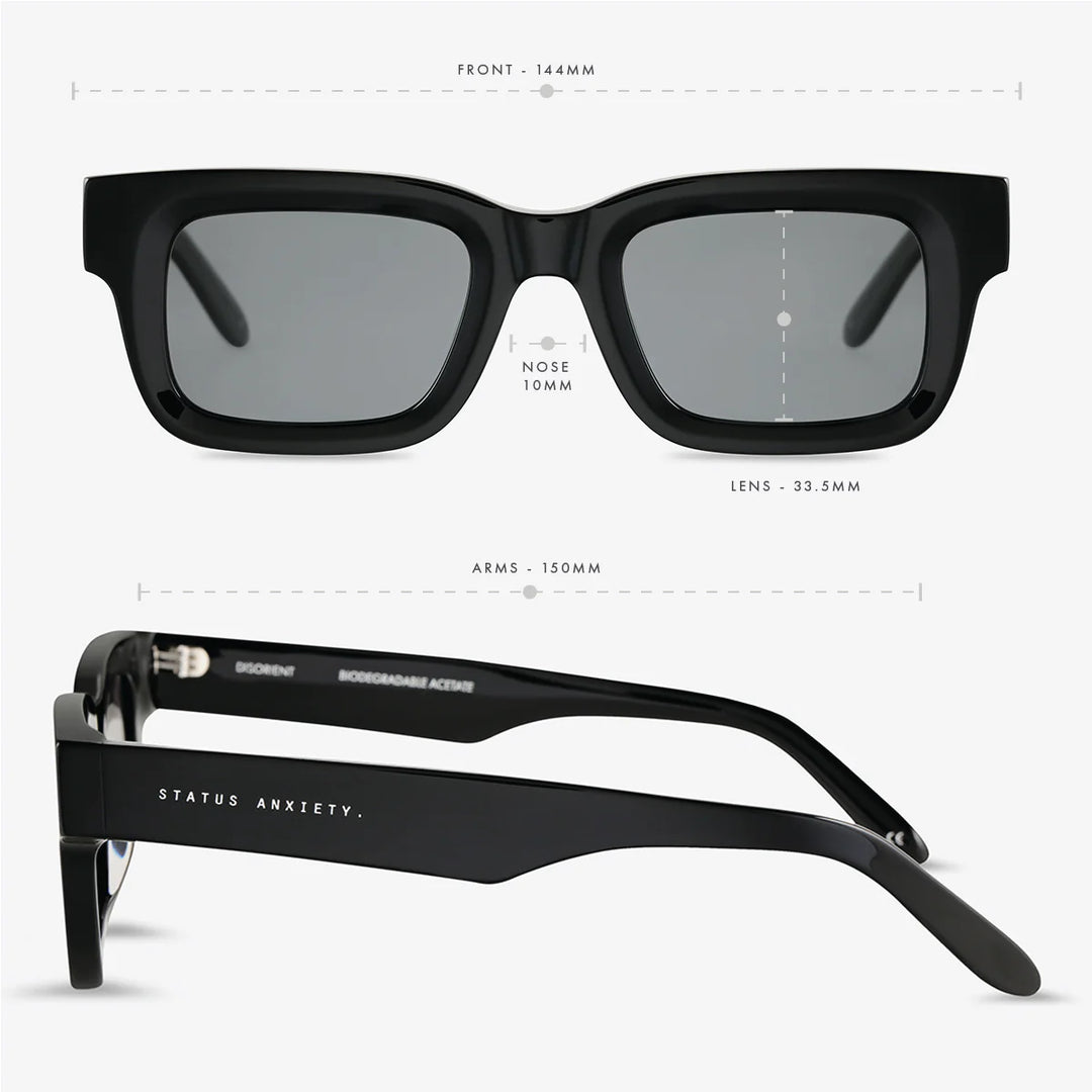 Status Anxiety Disorient Sunglasses-Black