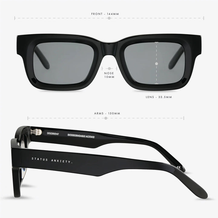 Status Anxiety Disorient Sunglasses-Black