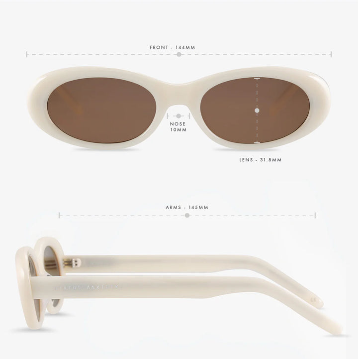 Status Anxiety Dopamine Sunglasses-Bone