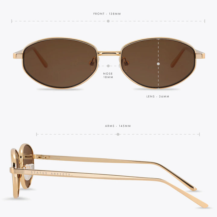 Status Anxiety Enigma Sunglasses - Gold