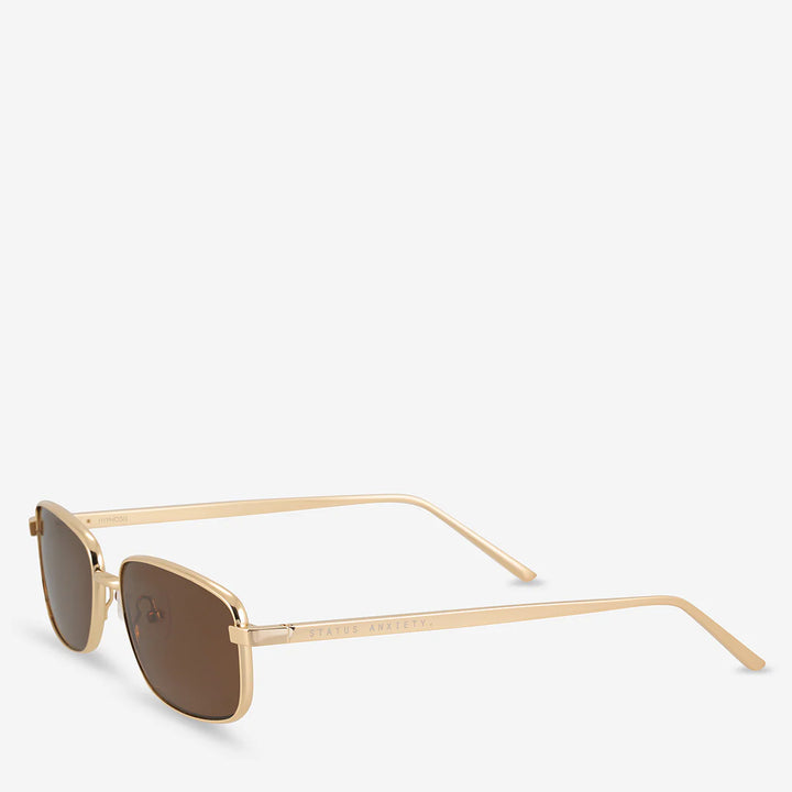Status Anxiety Hypnosis Sunglasses-Gold
