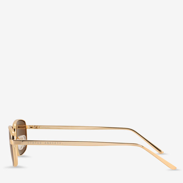 Status Anxiety Hypnosis Sunglasses-Gold