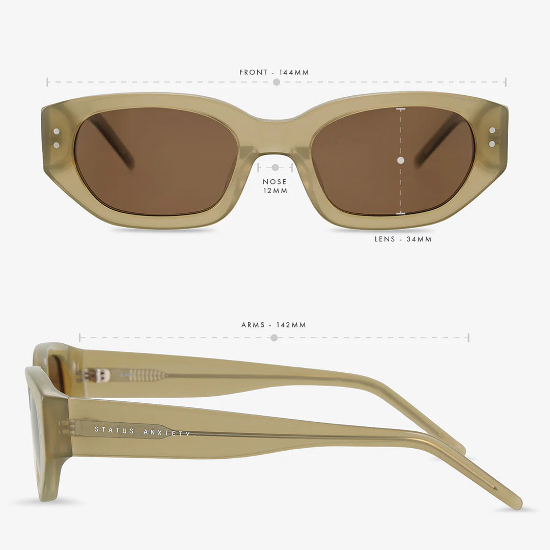 Status Anxiety Luna Sunglasses - Pear