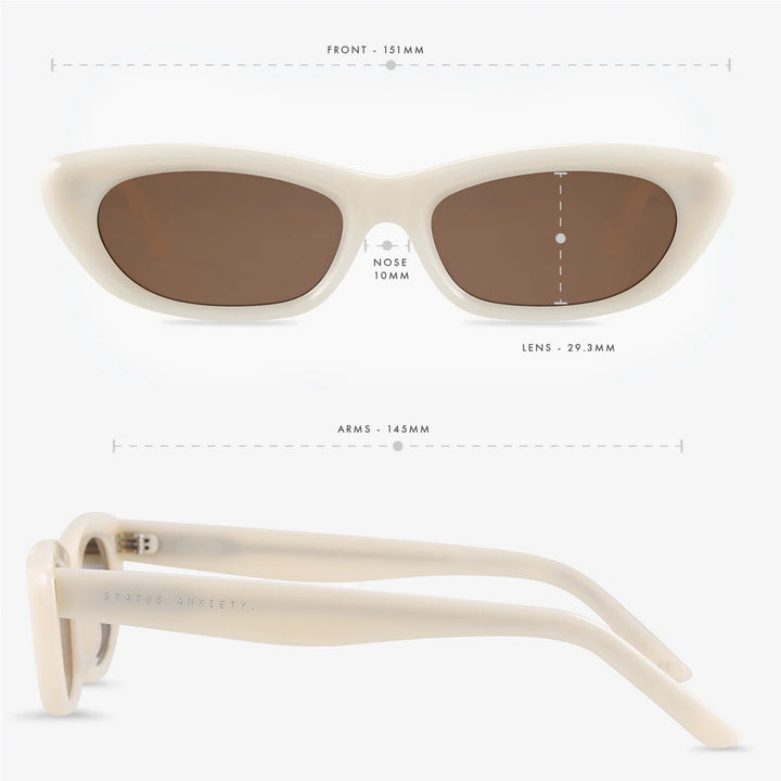 Status Anxiety Sidelines Sunglasses-Bone