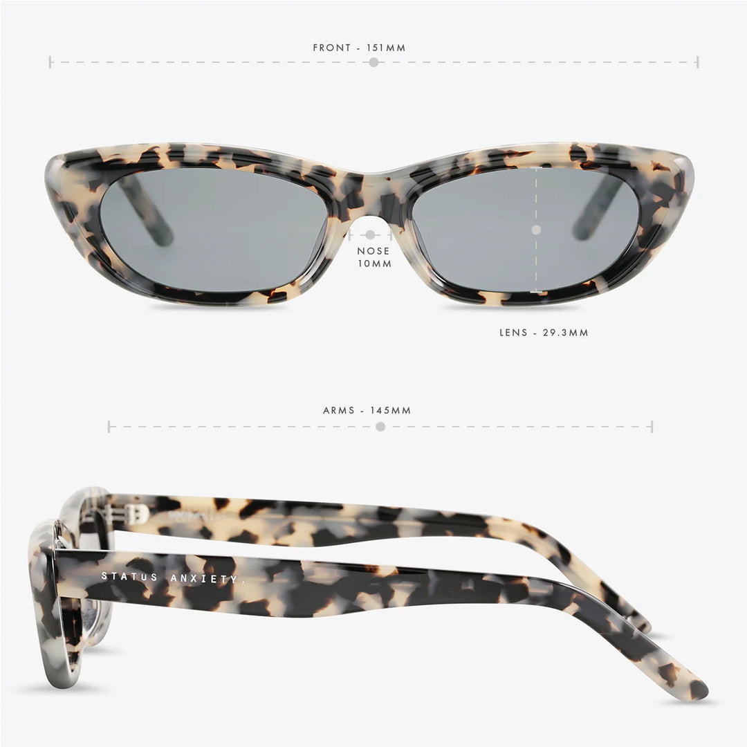 Status Anxiety Sidelines Sunglasses-White Tort