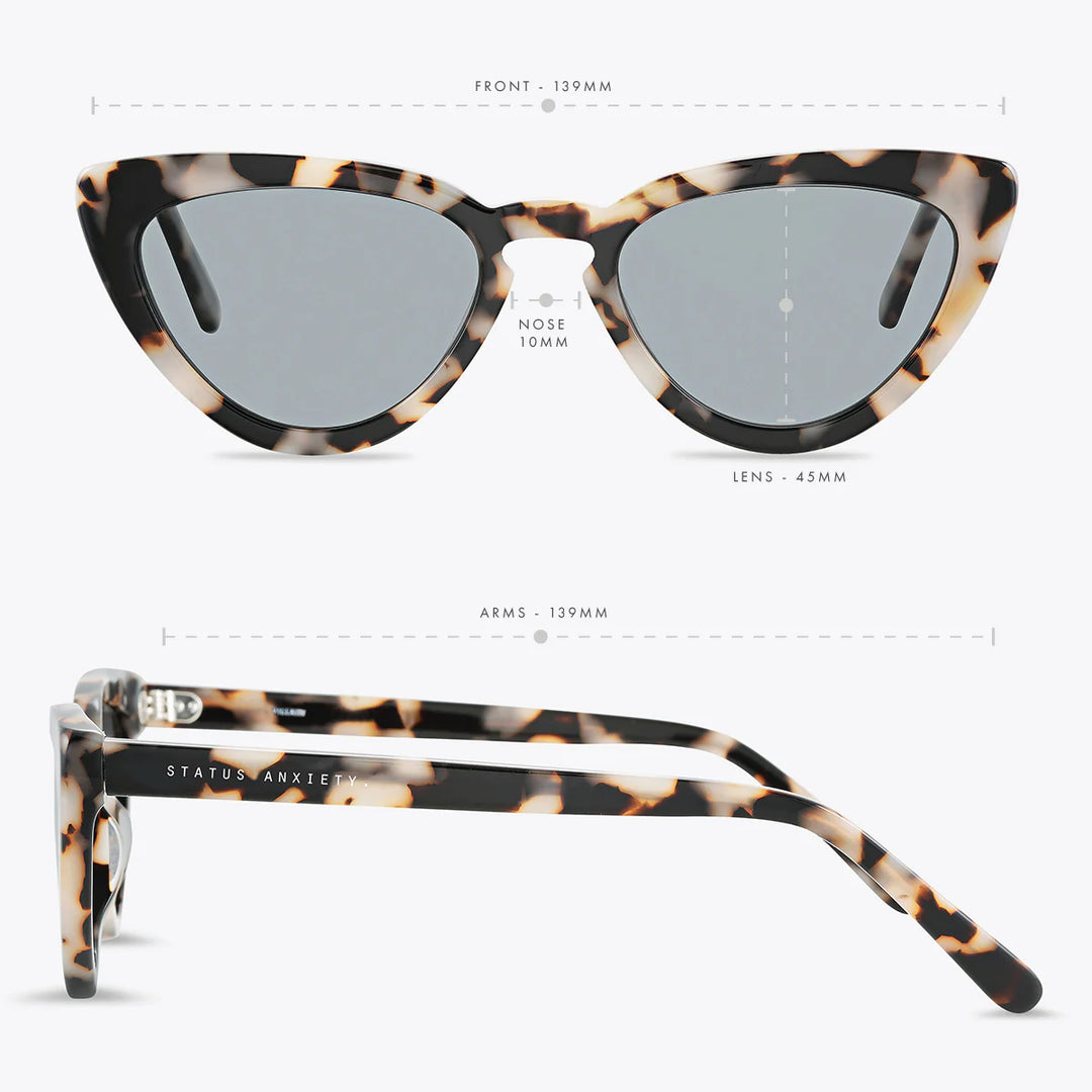 Status Anxiety Villain Sunglasses - White Tort