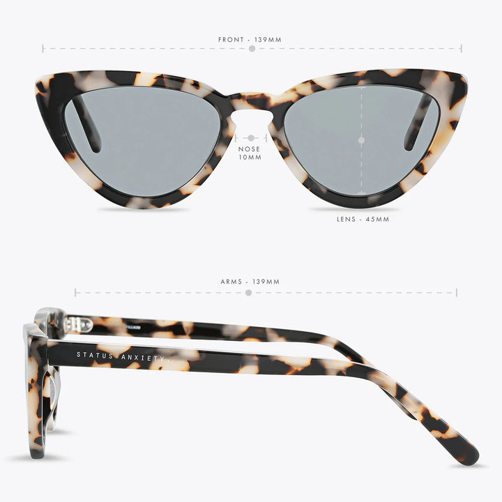 Status Anxiety Villain Sunglasses - White Tort
